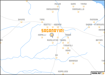 map of Saganayiri
