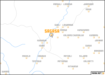 map of Sāgasā