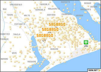 map of Sagbado