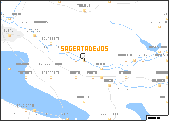 map of Săgeata de Jos