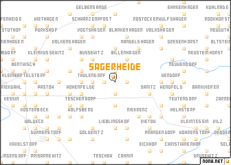 map of Sagerheide