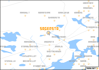 map of Sagersta