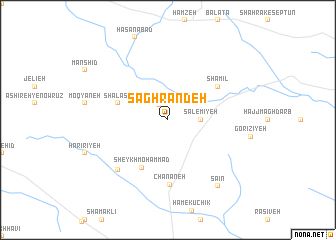 map of Şaghrandeh