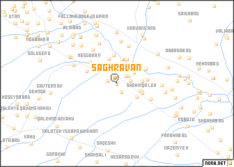 map of Sāghravān