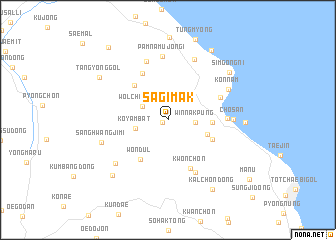 map of Sagimak