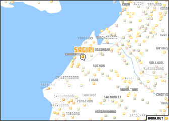 map of Sagi-ri