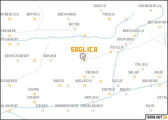 map of Sağlıca