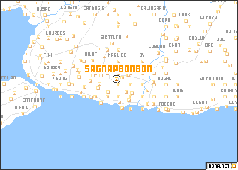 map of Sagnap Bonbon