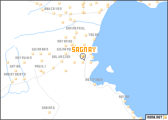 map of Sagnay