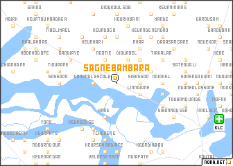 map of Sagne Bambara