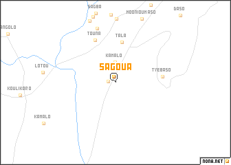 map of Sagoua