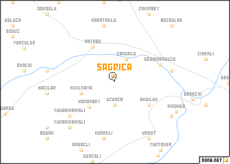 map of Sağrıca