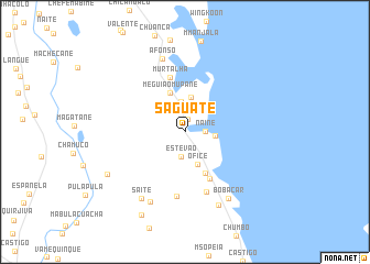 map of Saguate