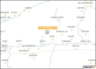 map of Saguignod
