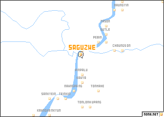 map of Saguzwe