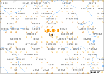map of Sagwān