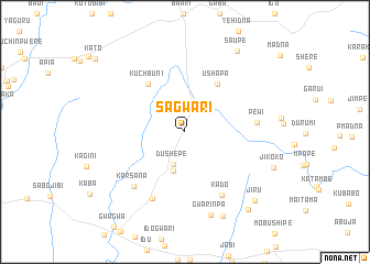 map of Sagwari