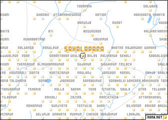 map of Sahalāpāra