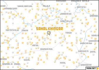 map of Sahāl Khingar