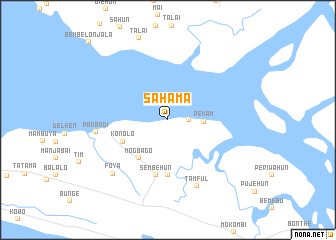 map of Sahama