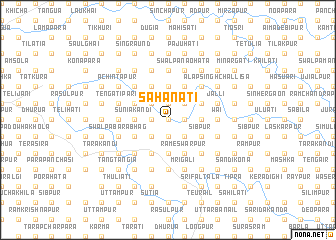 map of Sahanāti
