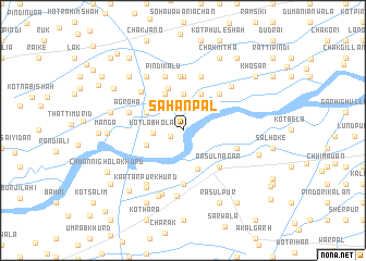 map of Sāhanpāl