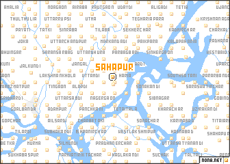 map of Sāhāpur