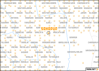 map of Sāhāpur