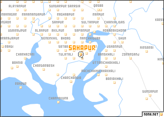 map of Sāhāpur