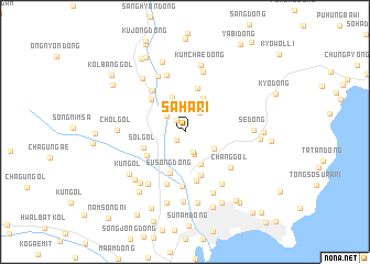 map of Saha-ri