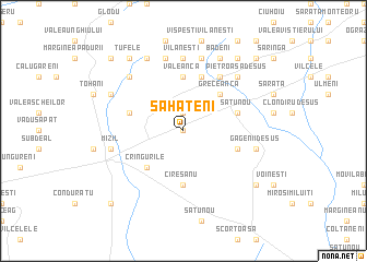 map of Săhăteni