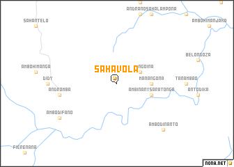 map of Sahavola