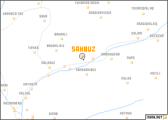 map of Şahbuz