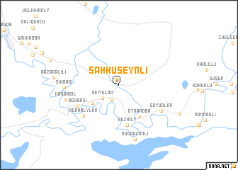 map of Şahhüseynli