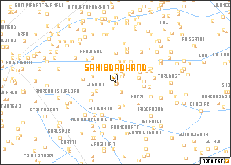 map of Sāhibdād Wānd