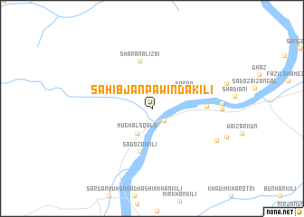 map of Sāhibjān Pawinda Kili