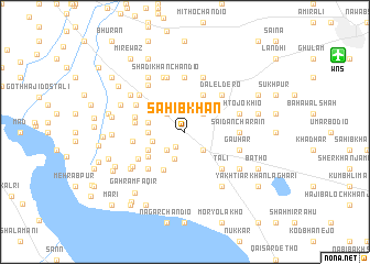 map of Sāhib Khān