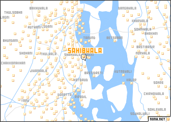 map of Sāhibwāla