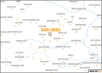 map of Sahlābād