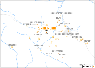 map of Sahlābād