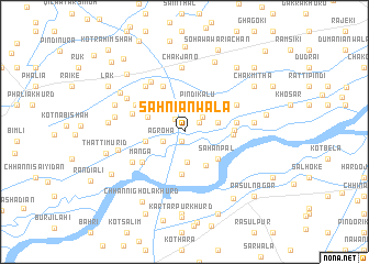 map of Sahniānwāla