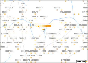 map of Sahouamé