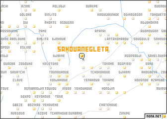 map of Sahouane-Gléta