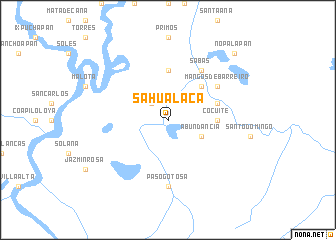 map of Sahualaca