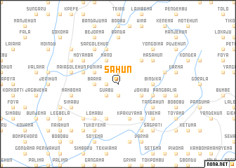 map of Sahun