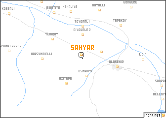 map of Şahyar