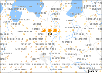 map of Sā‘īdābād