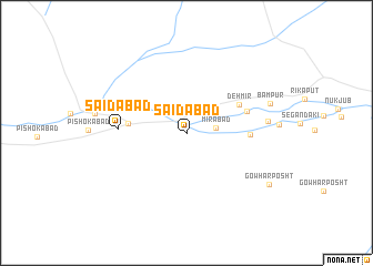 map of Sa‘īdābād