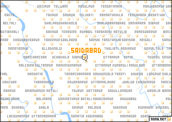 map of Saidābād