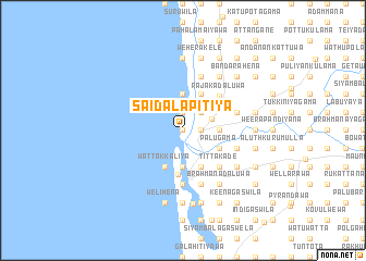 map of Saidalapitiya